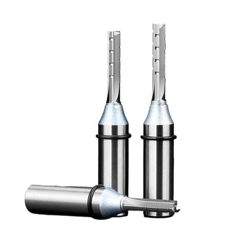 Milling Cutter for Wood 1/2 Shank Router Bit 3 Flute TCT Slot Cutter Straigh End Mill Carving MDF Plywood Woodworking Tool(24mm) in Kuwait