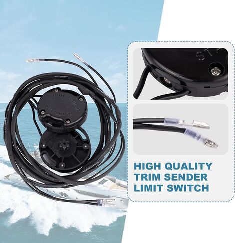 Power Trim & Tilt Sender Limit Kit Replaces OEM 805320A03 805129A3 805130A2 18-7633 for MerCruiser MC-I R MR Alpha One Gen II Bravo Sterndrives, Dual Sensor Kit w/Harness in Kuwait