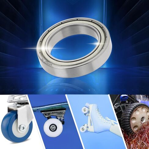 6805ZZ Deep Groove Ball Bearings P4 25x37x7mm Car Lubricated Bearings Silver Tone Double Metal Seal Stylish Design 2 Pcs in Kuwait