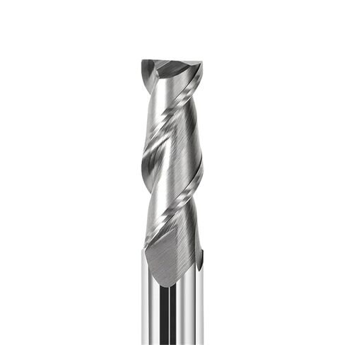 HRC55 Aluminium Milling Cutter Two Flute Tungsten Steel High Gloss Tungsten Carbide Keyway End Mill 2 Flutes*2pcs(2x6x4x50x2T) in Kuwait