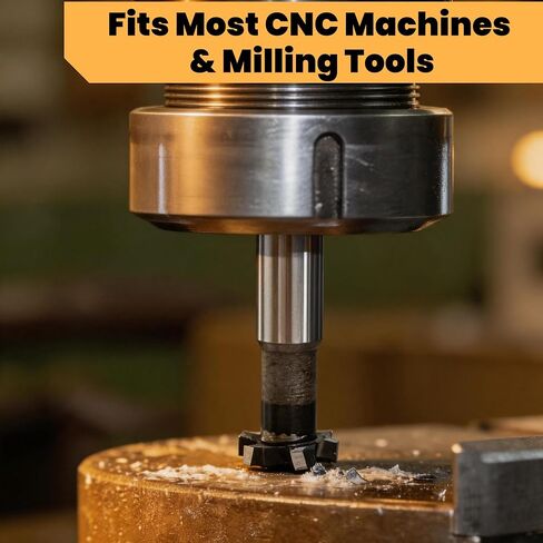 T-Slot Milling Cutter, 6Flutes 10mm Cutting 3mm Depth 6mm Shank High Speed Steel T Slot Router Bit Straight Shank Wood Milling Cutter for Wood Plastic DIY CNC Router Bits Cutting Tool in Kuwait