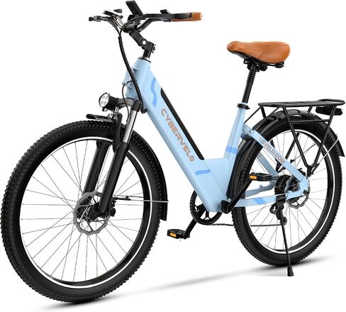 CBVELO 1000W Ebikes للبالغين، 80 ميلاً أقصى نطاق بطارية قابلة للإزالة Ebike، 26 "دراجة كهربائية للبالغين دراجة كهربائية للتنقل (7 سرعات) in Kuwait