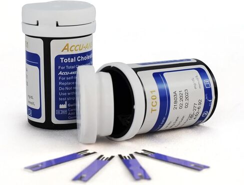 Test Strips for Cholesterol Test. Compatible with ACCU Answer 4 in 1 Multi-Monitoring System. 25 Test Strips. Meter NOT Included. in Kuwait