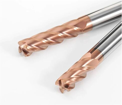 CNC زاوية نصف قطرها نهاية مطحنة R Bullnose 3F 4 المزامير R0.5 R1 R2 1-20 التنغستن كربيد الصلب قطع المعادن راوتر أداة قطع الألومنيوم (3F اللون، 6R0.5XD6X50) in Kuwait