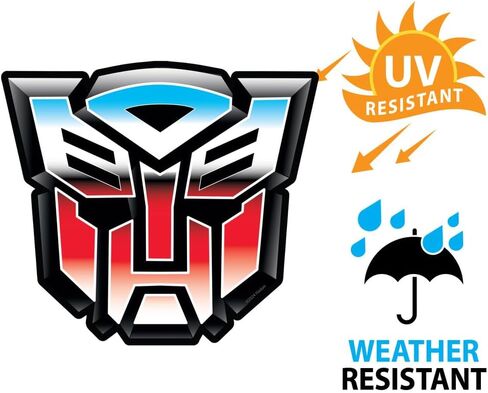Transformers Autobots Chrome Logo Decal Premium 4" Die Cut Vinyl Sticker Decal for Cars Trucks Auto Windows in Kuwait