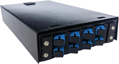 4/8 Port Optical Fiber Terminal Box with SC LC Distribution Frame Without Flanges and Pigtails(8 Port Black) in Kuwait