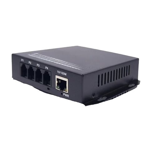 4 Channel PCM Fiber Extender RJ11 to Ribbon 10/100M RJ45 | 4 RJ11 1 RJ45 in Kuwait