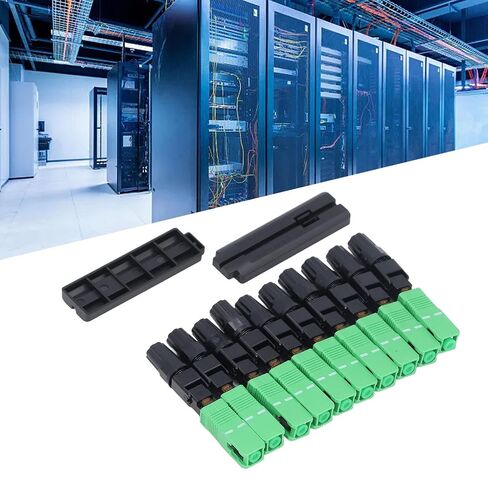 Fiber Cable Quick Connector SC Square Head Preembedded ABS Optical Fiber Adapter -, Low Insertion Loss Technology, Ideal for Telecom and in Kuwait
