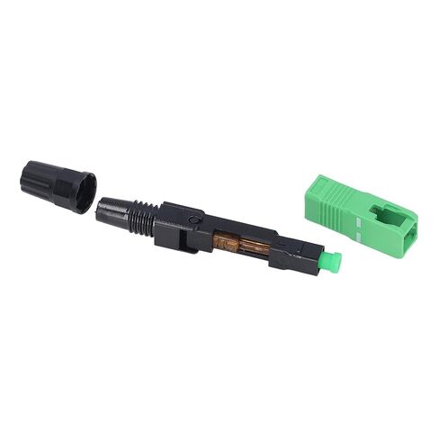 Fiber Cable Quick Connector SC Square Head Preembedded ABS Optical Fiber Adapter -, Low Insertion Loss Technology, Ideal for Telecom and in Kuwait
