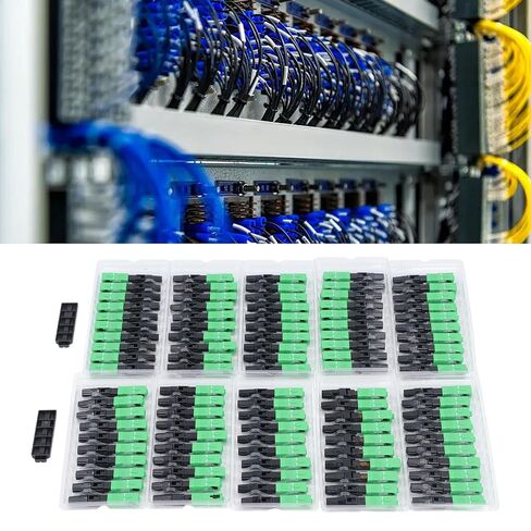 Fiber Cable Quick Connector SC Square Head Preembedded ABS Optical Fiber Adapter -, Low Insertion Loss Technology, Ideal for Telecom and in Kuwait
