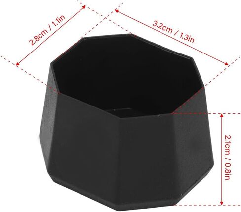 2Pcs Tennis Racket Butt Cap – ABS End Cover for Racquetball Racket, 16mm Thick Core Handle Fit, Non-Slip Grip Repair Accessory in Kuwait