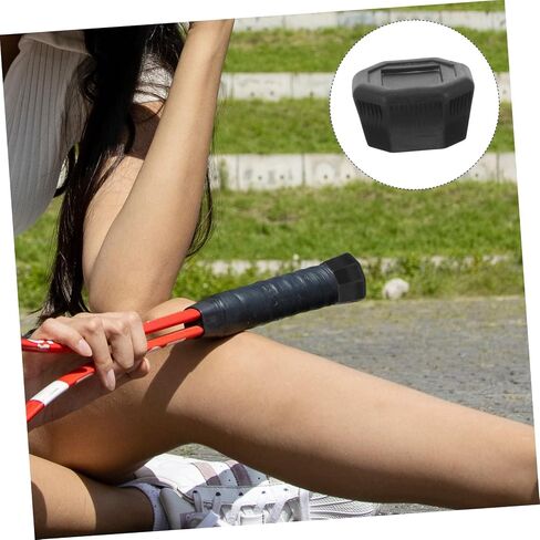 Tennis Racket Grip End Cover Plastic Tennis Racquet Butt Cap Replacement Racket Handle Protector in Kuwait