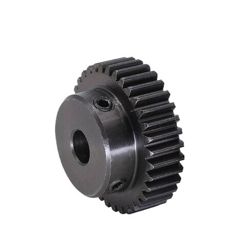 Steel Heavy Duty Motor Pinion Gear Module 1 Motor Gear 1M-38T/39Teeth Carbon Steel Blackening Spur Bore Size 6/8/10/12mm(6mm-38 Teeth) in Kuwait