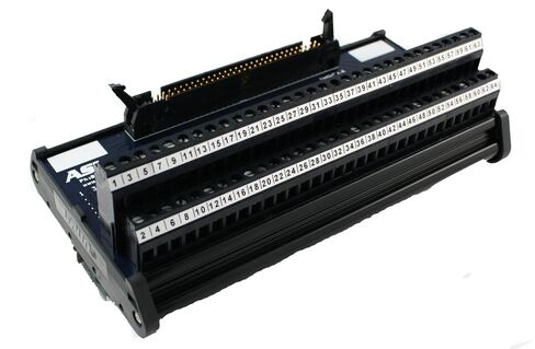 ASI 10009 26 إلى 12 AWG IMRC64 DIN وحدة واجهة تركيب السكك الحديدية، كابل شريطي مسطح لنقل الأسلاك، كابل شريطي 64 موضع إلى الكتل الطرفية، طول 6.79 بوصة in Kuwait
