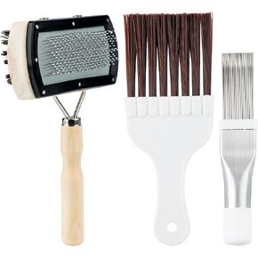 Double-Sided AC Coil Cleaner Brush, AC Coil Cleaning Brush for Condenser & Evaporator Coils, Practical Tool for Home and Commercial Air Conditioner Maintenance Cleaning in Saudi Arabia