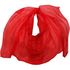 Women's Silk Belly Dance Scarf Real Silk Belly Dance Veil Shawl Women Scarf Costume Accessory Handmade Dyed Pure Silk Veil For performance competitions(Color 6-YE,XXL- 400X114cm) in Kuwait