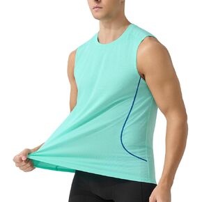 Quick Dry Athletic Tanks Mens Lightweight Sleeveless Gym Workout Summer Tops Breathable Stretchy Running Muscle Shirt in Saudi Arabia