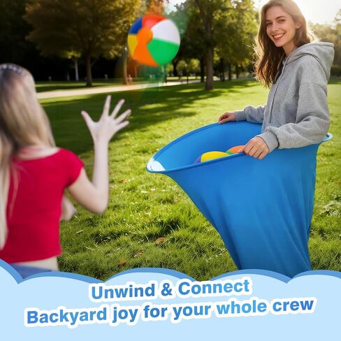 لعبة Granny Pants Yard، 3 قطع من ألعاب Granny Pants للحفلات الخارجية للعائلة البالغة، لعبة رمي عملاقة ممتعة مع 15 كرة نطاطة ومضختين للفناء الخلفي والمجموعات وأعياد الميلاد والشواء in Kuwait