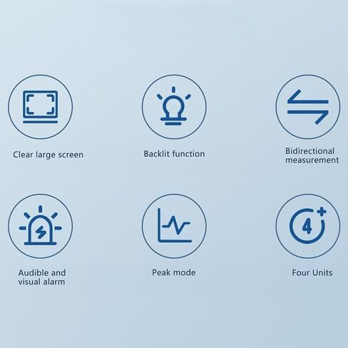 1/2 محول عزم الدوران الرقمي 6-200 نيوتن متر مع إنذار LED مسموع بإضاءة خلفية LCD لقياس الالتواء الدقيق in Kuwait