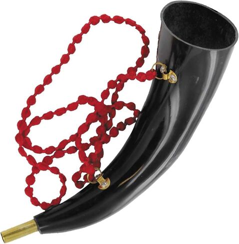 Armory Replicas™ Celtic Cross Viking Battle Horn - جاموس طبيعي 100% مع حافة نحاسية وبوق بوق، عملي مصقول يدويًا 16-19 بوصة in Kuwait