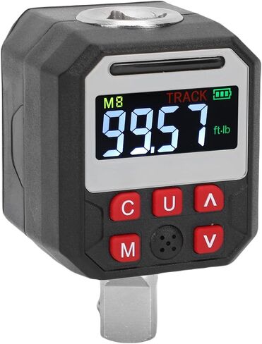 Sorandy 1/2 Drive Digital Torque Adapter, 17-340Nm Wrench Adapter with LCD Screen, 9 Preset Values & 500 Data Storage, Torque Tool with Buzzer LED Alerts, ASME DIN ISO Certified in Kuwait