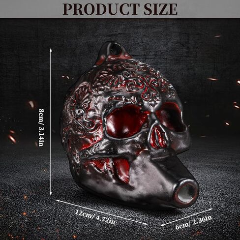 Baluue Aztec Death Whistle Loudest Real Human Scream Death Whistle, Scary Demon Skull Terrifying Halloween Noise Maker & Prank Device in Kuwait