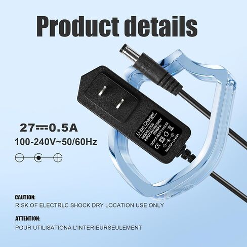 27V Charger for Sharper Image Massage Gun Charger for Sharper Image Massager Power Cord 1011666 2437599 1013002 1012667 1013985 1013983 1014747(NOT 18V), Deep Tissue Massage Guns AC Adapter in Kuwait