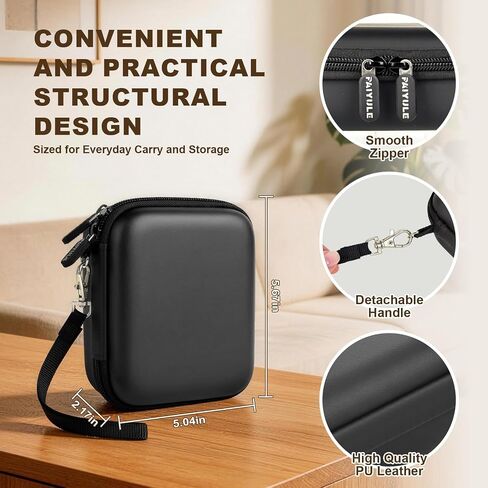 PAIYULE Carrying Case for TENS Unit for Belifu for AUVON, Muscle Stimulator Storage Organizer for Replacement Pads/Cables, Protective Portable Box with Adjustable Divider and Mesh Pocket(Box Only) in Kuwait