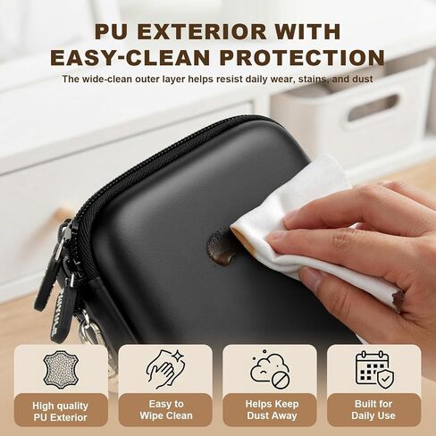 PAIYULE Carrying Case for TENS Unit for Belifu for AUVON, Muscle Stimulator Storage Organizer for Replacement Pads/Cables, Protective Portable Box with Adjustable Divider and Mesh Pocket(Box Only) in Kuwait