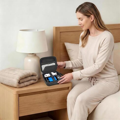 PAIYULE Carrying Case for TENS Unit for Belifu for AUVON, Muscle Stimulator Storage Organizer for Replacement Pads/Cables, Protective Portable Box with Adjustable Divider and Mesh Pocket(Box Only) in Kuwait