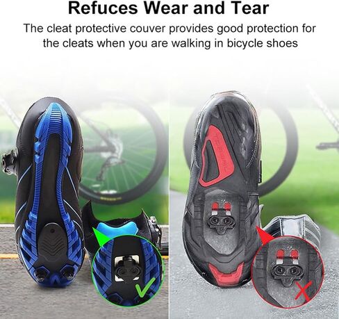 1 Pair Cleat Covers Durable Bike Cleat Covers Compatible with SM-SH51 SPD Cleats in Kuwait