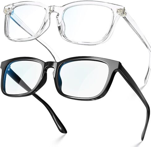 Blue Light Glasses for Women Men Square Computer Glasses Anti Glare UV Blocking Vita in Saudi Arabia