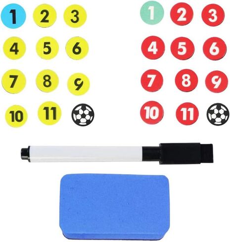 Soccer Coaching Board Football Coaches Clipboard Tactical Magnetic Board Kit,Portable Strategy Board with Dry Erase, Marker Pen and Zipper in Saudi Arabia