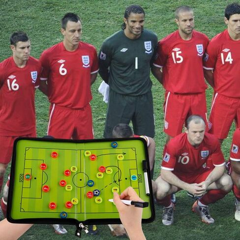 Soccer Coaching Board Football Coaches Clipboard Tactical Magnetic Board Kit,Portable Strategy Board with Dry Erase, Marker Pen and Zipper in Saudi Arabia
