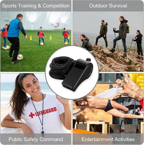 60 PCS Referee Whistle with Lanyard, Loud 120dB Sports Whistles Bulk - ABS Plastic Coach Whistle for Lifeguard, Teachers, Emergency, Training in Kuwait