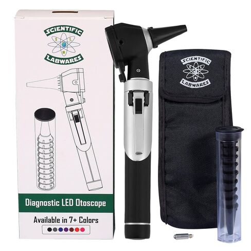 Otoscope - Ear Scope with Light, Ear Infection Detector, Pocket Size (Black) in Kuwait