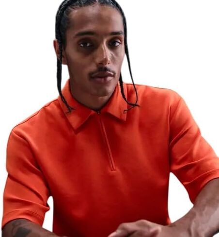 Nike 24.7 impossiblysoft dri-fit 1/4-zip Polo Men's Size Large Orange in Kuwait