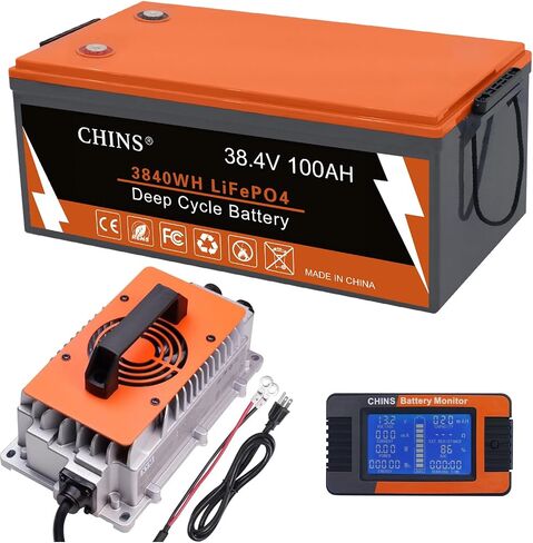 بطارية Cart 48v 100ah الليثيوم الجولف ، بطارية Bluetooth LifePo4 ، التي تم إنشاؤها في 200A BMS ، ذروة 1000A ، تشمل شاحن ليثيوم 48V 18A ومراقبًا ، مثاليًا لعربات الجولف ، RV إلخ. in Kuwait