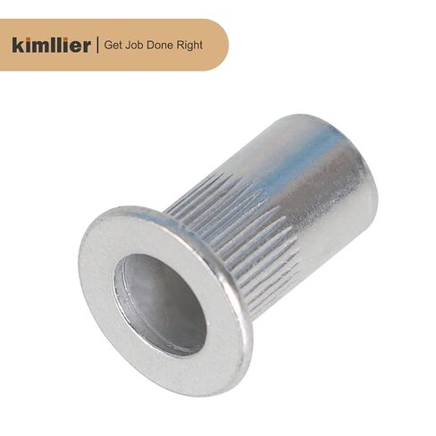 Kimllier 100 قطعة برشام المكسرات 8-32 UNC جوزة برْشام مجموعة متنوعة من الألومنيوم رأس مسطح الخيوط إدراج Nutserts متنوعة in Kuwait