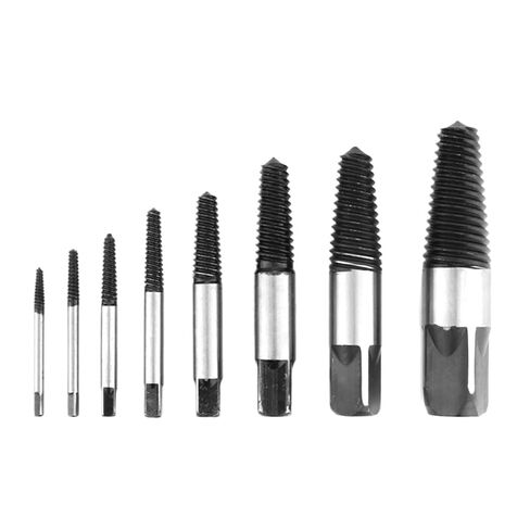 5/6Pcs Screw Extractor Drill Bit Set Damaged Screws Remover Extractor Woodworking Tools Broken Bolt Water Pipe Extractor(Extractor 6pcs) in Kuwait