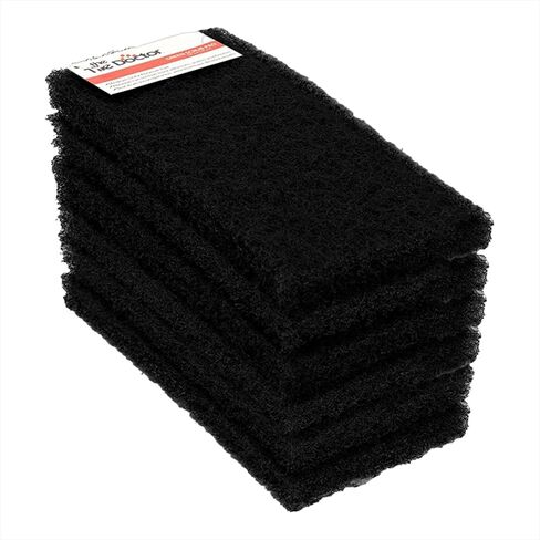 The Tile Doctor Multipurpose Scrub Pad - Ideal for Bathroom, Kitchen & Floor Cleaning - Non-Scratch Dish Sponge & Shower Scrubber - Non Abrasive - (White - Light Duty, 6 Pack) in Saudi Arabia