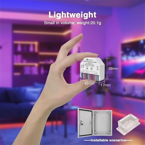 GLEDOPTO ESP32 وحدة تحكم LED WLED صغيرة مع ميكروفون DIY أوضاع ديناميكية للموسيقى DC 5 ~ 24V تعمل مع RGB IC الرقمي القابل للتوجيه WS2811 WS2812 SK6812 TM1814 WS2813 WS2815 شريط ضوء سهل الأسلاك in Kuwait