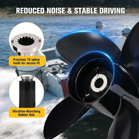 14x19 48-8M0084495 الألومنيوم مروحية القارب لمحركات الزئبق 150-300HP Mercruiser Alpha One/Bravo One 15Spline Tooth 4 شفرات RH in Kuwait