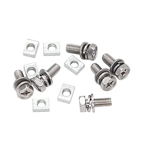Generic M6 x 10mm مسامير طرفية للبطارية من الفولاذ المقاوم للصدأ، 10 عبوات، ATV، دراجة نارية، قارب، دراجة إلكترونية، رافعات شوكية كهربائية in Kuwait