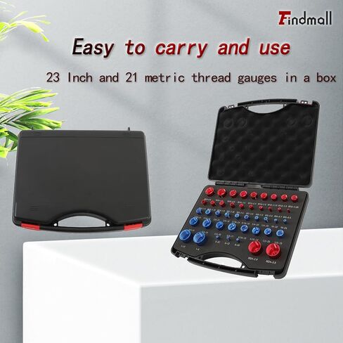 Findmall 44 قطعة مقاييس الصواميل والمسمار أداة تحديد الصواميل والمسمار in Kuwait