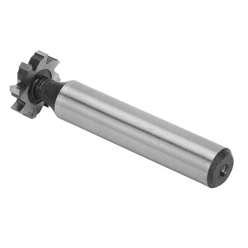 CHICIRIS T Slot Cutter Bit, Straight Shank High Speed Steel Keyway Milling Cutter, with 3mm Blade Width 16mm Outer Diameter 10mm Shank Diameter, for CNC Machining Steel Aluminum Copper in Kuwait