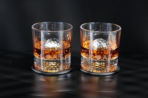كرات الغولف الفولاذية NOBLESIP® Whisky Chilling 𝗣𝗥𝗘𝗠𝗜𝗨𝗠 مجموعة الثلج. قم بتبريد مشروباتك وكوكتيلاتك والبيرة والنبيذ بسهولة دون تخفيف أو شوائب. ويسكي للرجال، هدية بار جولف بوربون هوم بار in Kuwait