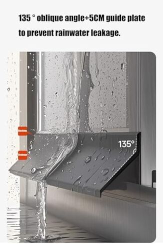 Rubber Window Sealing Strip Waterproof Edge Rain Flashing Easy Installation(Outer Window-45mm) in Kuwait