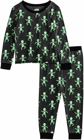 Mud Pie Boy Halloween Skeleton Glow Pjs in Saudi Arabia
