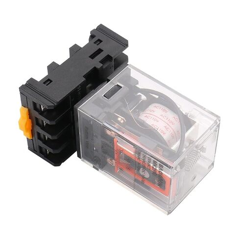 Baomain 2-Pack Power Relay MK2P-I 110VAC Coil DPDT 8 Pin مع مقبس طرفي إضافي، لأنظمة التشغيل الآلي والتحكم in Kuwait